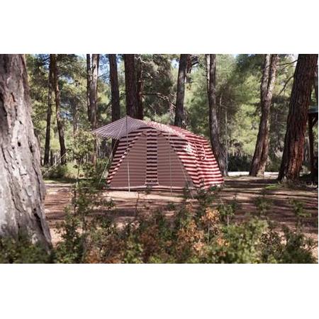 Uludağ Çadır Iki Odalı Pamuklu Kamp Çadırı - Çizgili
